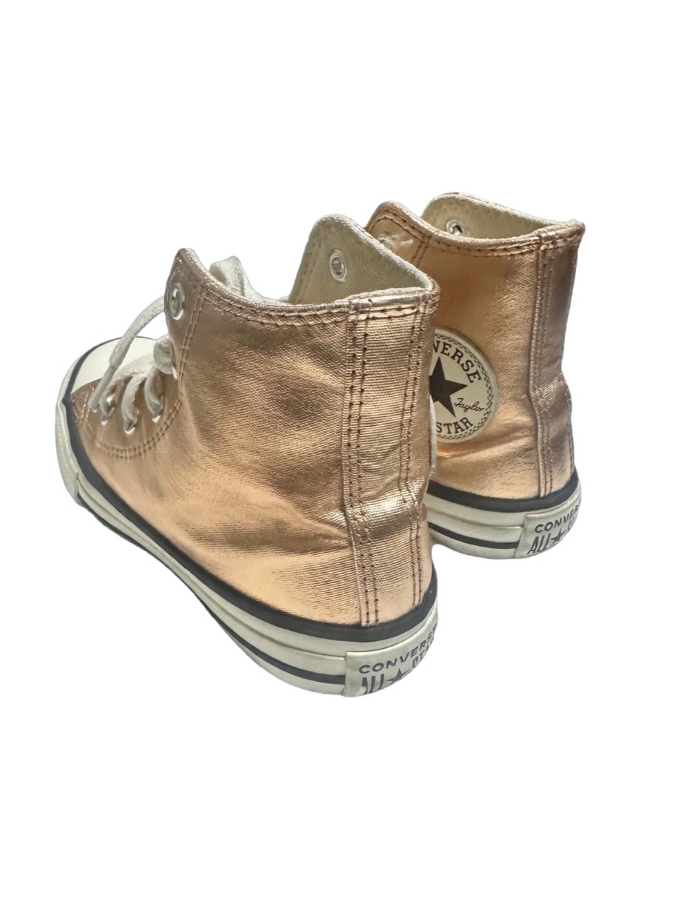 Converse All Star Gold Glitter High Top Sneakers